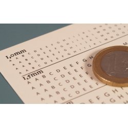 Bogstaver (sorte) i strrelse 1,0 - 3,0 mm (STORE). Ark med decals
