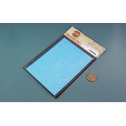 Bogstaver (hvide) i strrelse 1,0 - 3,0 mm (STORE). Ark med decals