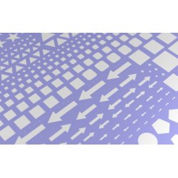 Symboler type A (hvide). Ark med decals