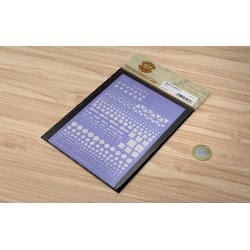 Symboler type A (hvide). Ark med decals