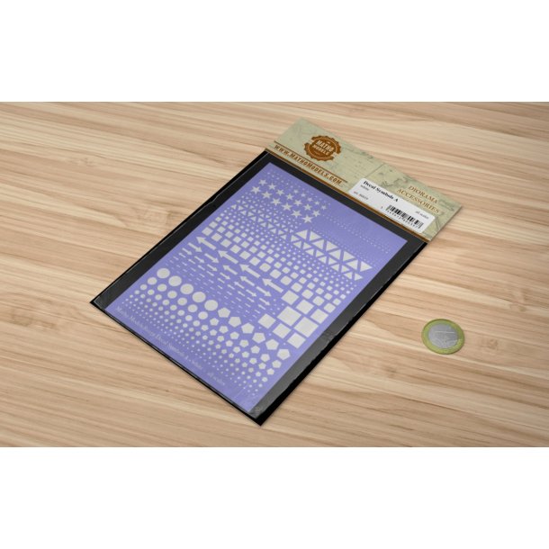 Symboler type A (hvide). Ark med decals