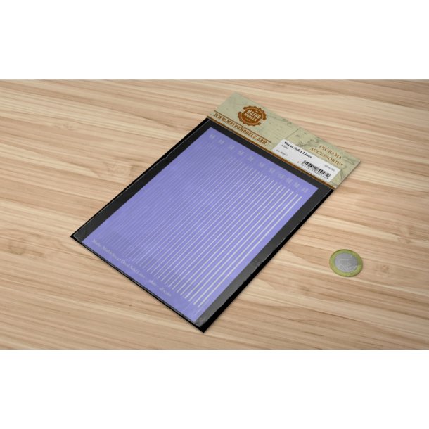 Striber, hvide. Ark med decals