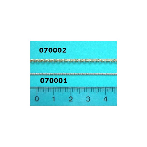 Ankerkde messing, 1,1 x 0,9 mm x 0,2 mm. L=500 mm
