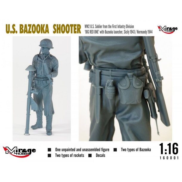 US Bazooka Shooter Big Red One, skala 1/16