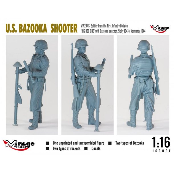 US Bazooka Shooter Big Red One, skala 1/16