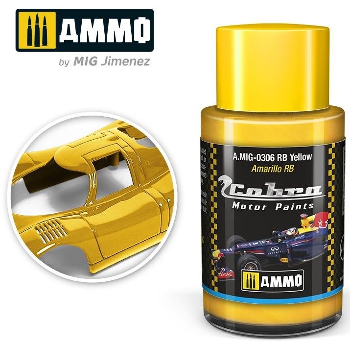 Cobra Motor RB Yellow - AMMO Cobra Motor Paints - Modelskibet.dk
