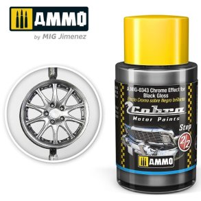 Cobra Motor Chrome Effect for Black Gloss