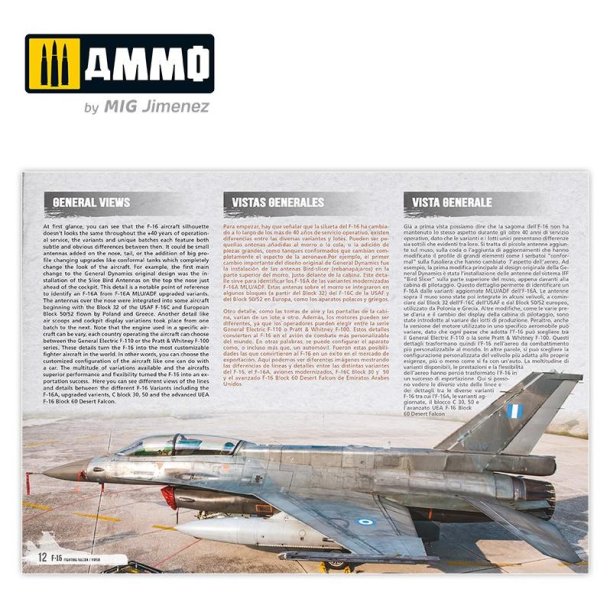 F-16 Fighting Falcon / VIPER. Visual Modellers Guide (Multilingual Eng, Spa, Ita)