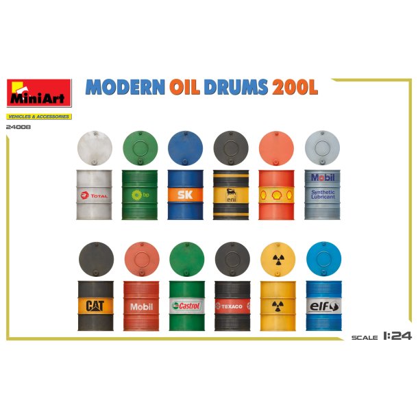 Modern Oil Drums 200 L