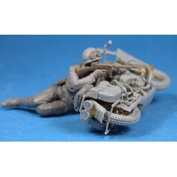 Amerikansk motorcykel med figur