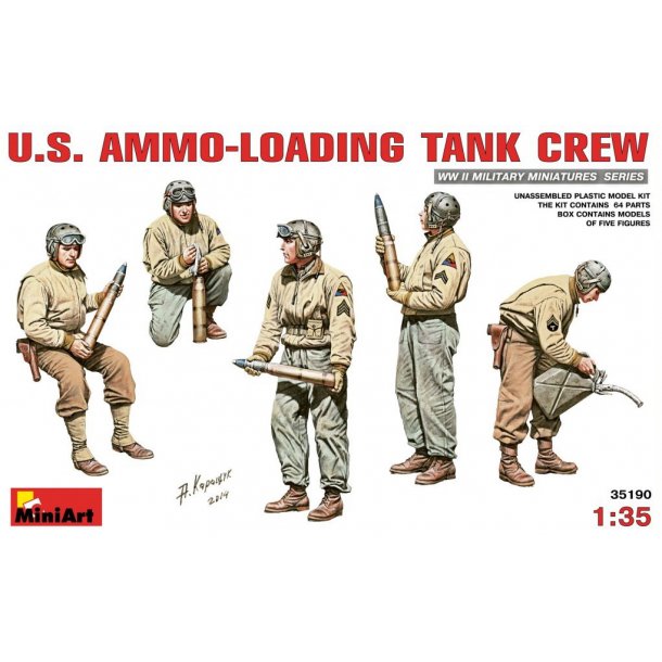 Amerikansk kampvognsbes&aelig;tning, skala 1/35