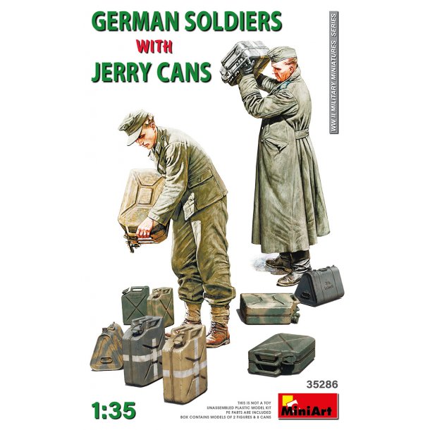 Tyske soldater med Jerry Cans