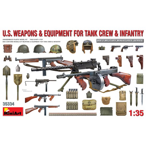 U.S. Weapons &amp; Equipment for Tank Crew &amp; Infantry