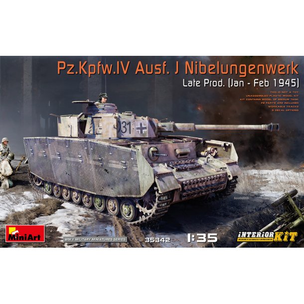 Pz.Kpfw.IV Ausf. J Nibelungenwerk Late Prod. (Jan &#150; Feb 1945) INTERIOR KIT