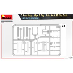 7.5 cm Sprgr., Nbgr. &amp; Pzgr. Patr. Kw.K.40 (Stu.K.40) Shells with ammo boxes