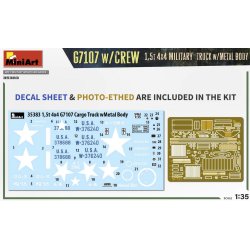 G7107 w/Crew 1,5t 4x4 Cargo Truck w/Metal Body