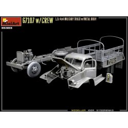 G7107 w/Crew 1,5t 4x4 Cargo Truck w/Metal Body