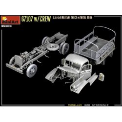 G7107 w/Crew 1,5t 4x4 Cargo Truck w/Metal Body