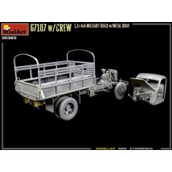 G7107 w/Crew 1,5t 4x4 Cargo Truck w/Metal Body