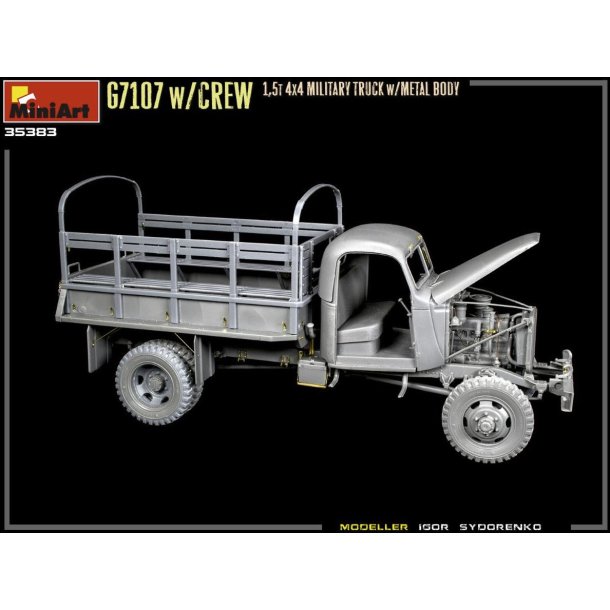 G7107 w/Crew 1,5t 4x4 Cargo Truck w/Metal Body