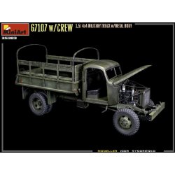 G7107 w/Crew 1,5t 4x4 Cargo Truck w/Metal Body