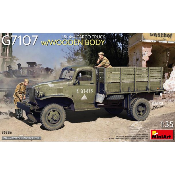 G7107 1,5t 4&times;4 lastbil med trlad