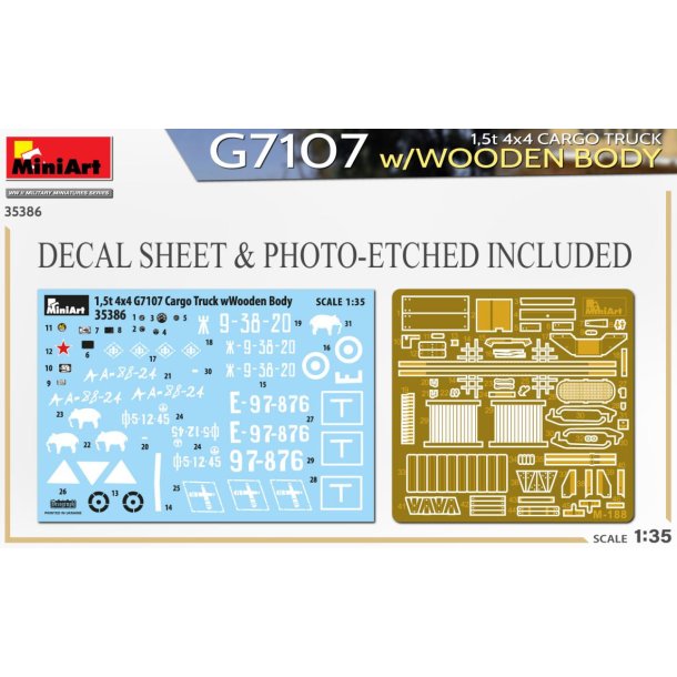 G7107 1,5t 4&times;4 lastbil med trlad