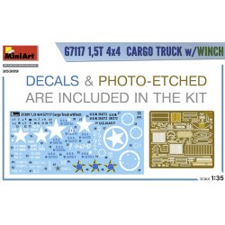 G7117 1,5T 4&times;4 Cargo Truck w/Winch