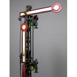 Jernbane optisk signalmast (semafor)