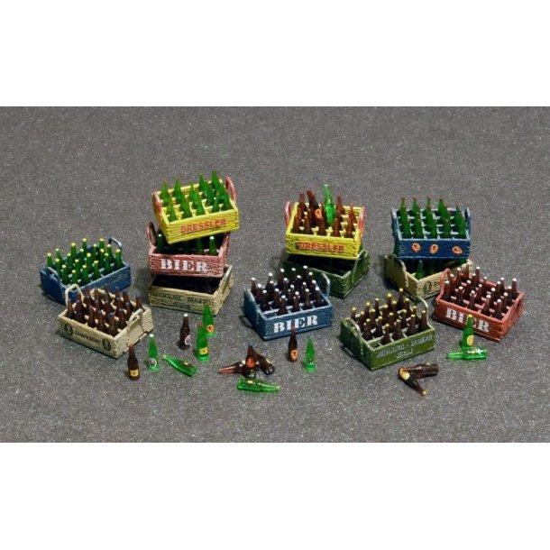 �lflasker og kasser