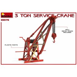3 tons servicekran, skala 1/35
