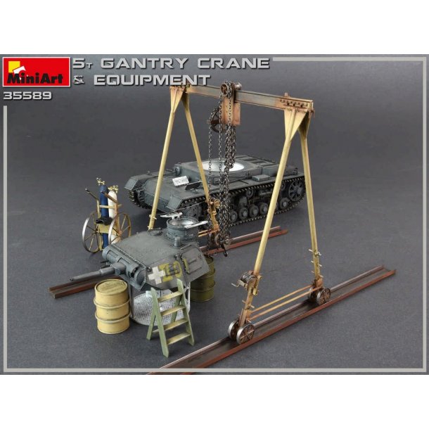 5 tons portalkran og udstyr, skala 1/35