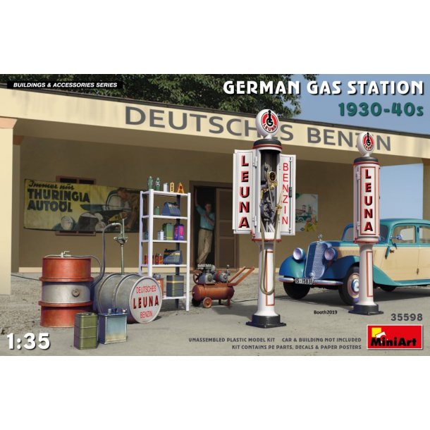 Tysk benzinstation 1930-1940erne