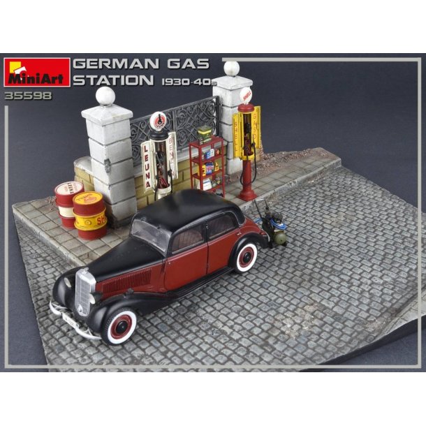 Tysk benzinstation 1930-1940erne