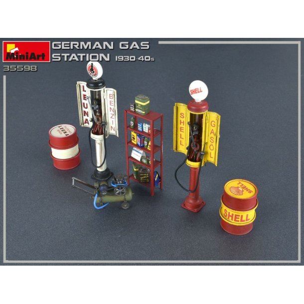 Tysk benzinstation 1930-1940erne