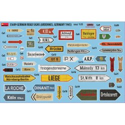 Tyske vejskilte fra Ardennerne, Anden Verdenskrig