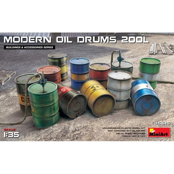 Moderne olietnder, 200 liter