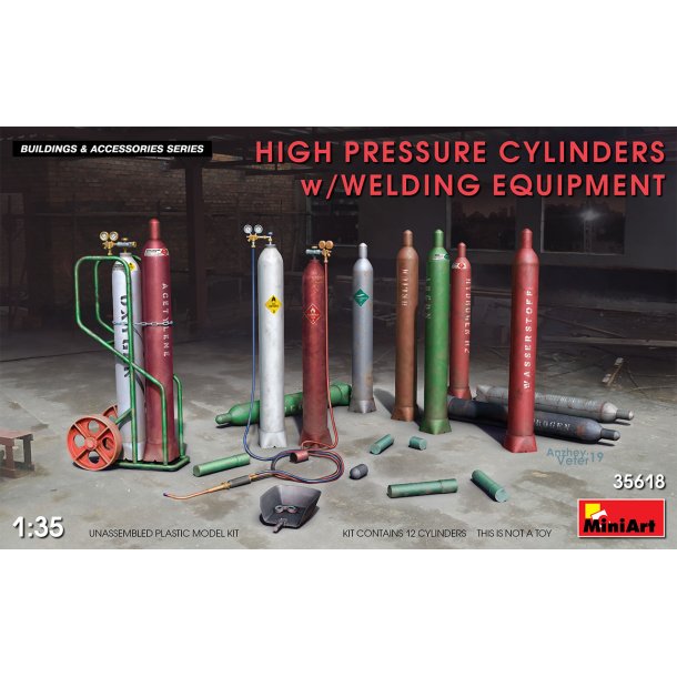 High Pressure Cylinders w/Welding Equipment