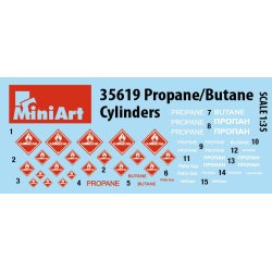 Gasflasker i forskellige strrelser