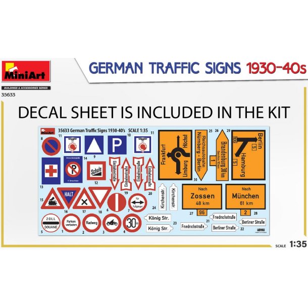 Tyske vejskilte, 1930-40