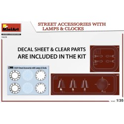 Gadetilbehr med lamper og ure