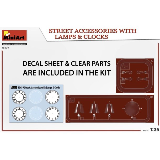 Gadetilbehr med lamper og ure