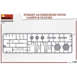 Gadetilbehr med lamper og ure