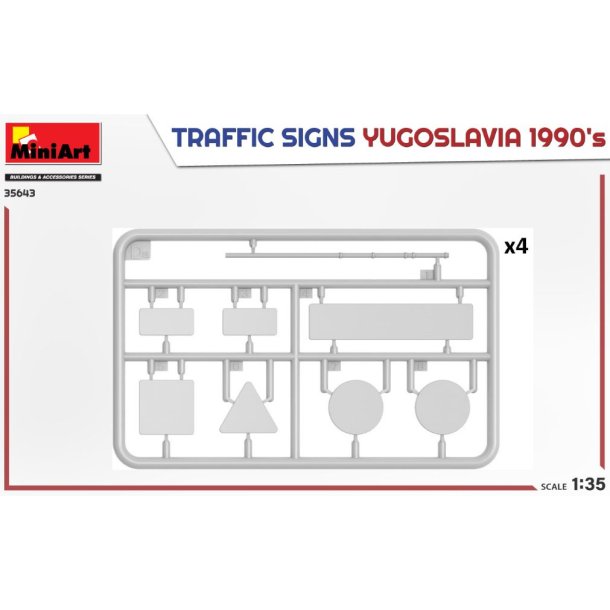 Trafikskilte Jugoslavien 1990erne