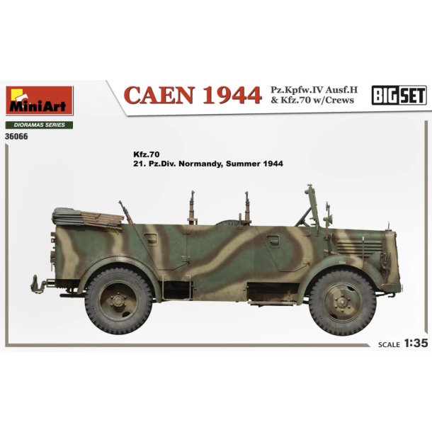 CAEN 1944 Pz.Kpfw.IV Ausf.H &amp; Kfz.70 w/CREWS. BIG SET