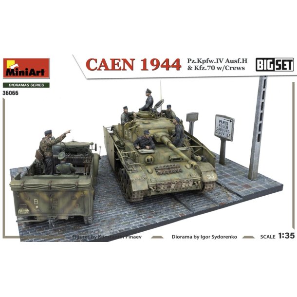 CAEN 1944 Pz.Kpfw.IV Ausf.H &amp; Kfz.70 w/CREWS. BIG SET