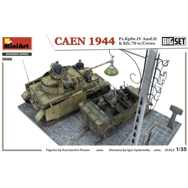 CAEN 1944 Pz.Kpfw.IV Ausf.H &amp; Kfz.70 w/CREWS. BIG SET