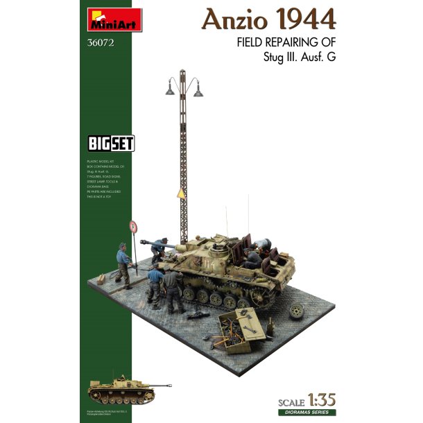 Anzio 1944. Field Repairing of Stug III. Ausf. G. BIG SET