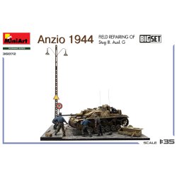 Anzio 1944. Field Repairing of Stug III. Ausf. G. BIG SET