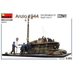 Anzio 1944. Field Repairing of Stug III. Ausf. G. BIG SET